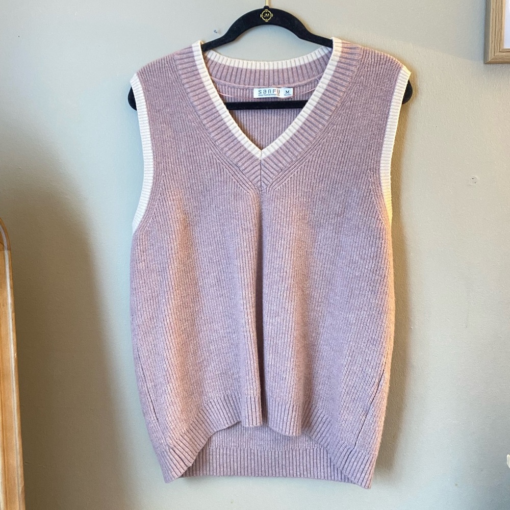 Oversized Sweater Vest